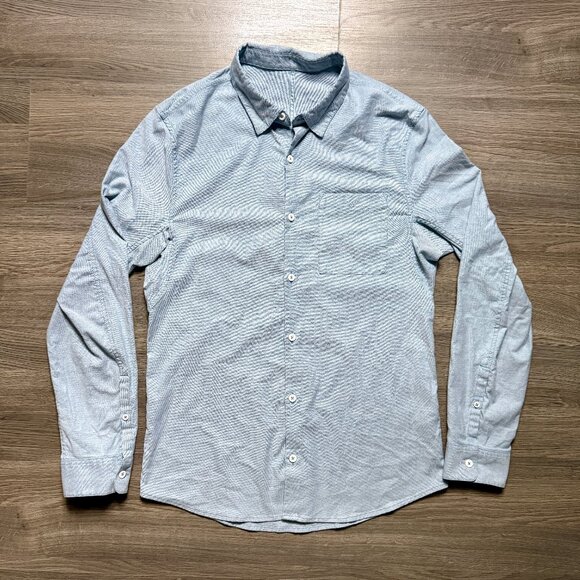 Lululemon Men's All Town Buttondown - Light Blue - Picture 2 of 6